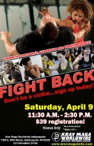 Fight Back Self Defense Training Flyer