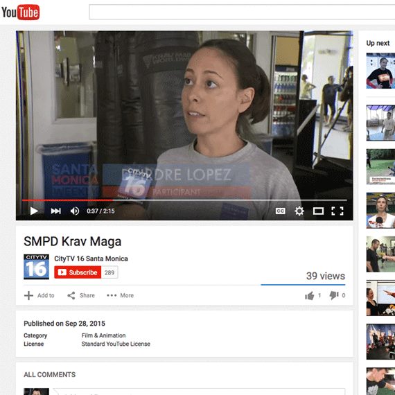 SMPD Krav Maga video