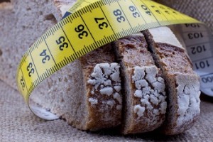 Bread with measuring tape
