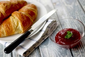 croissants and jam